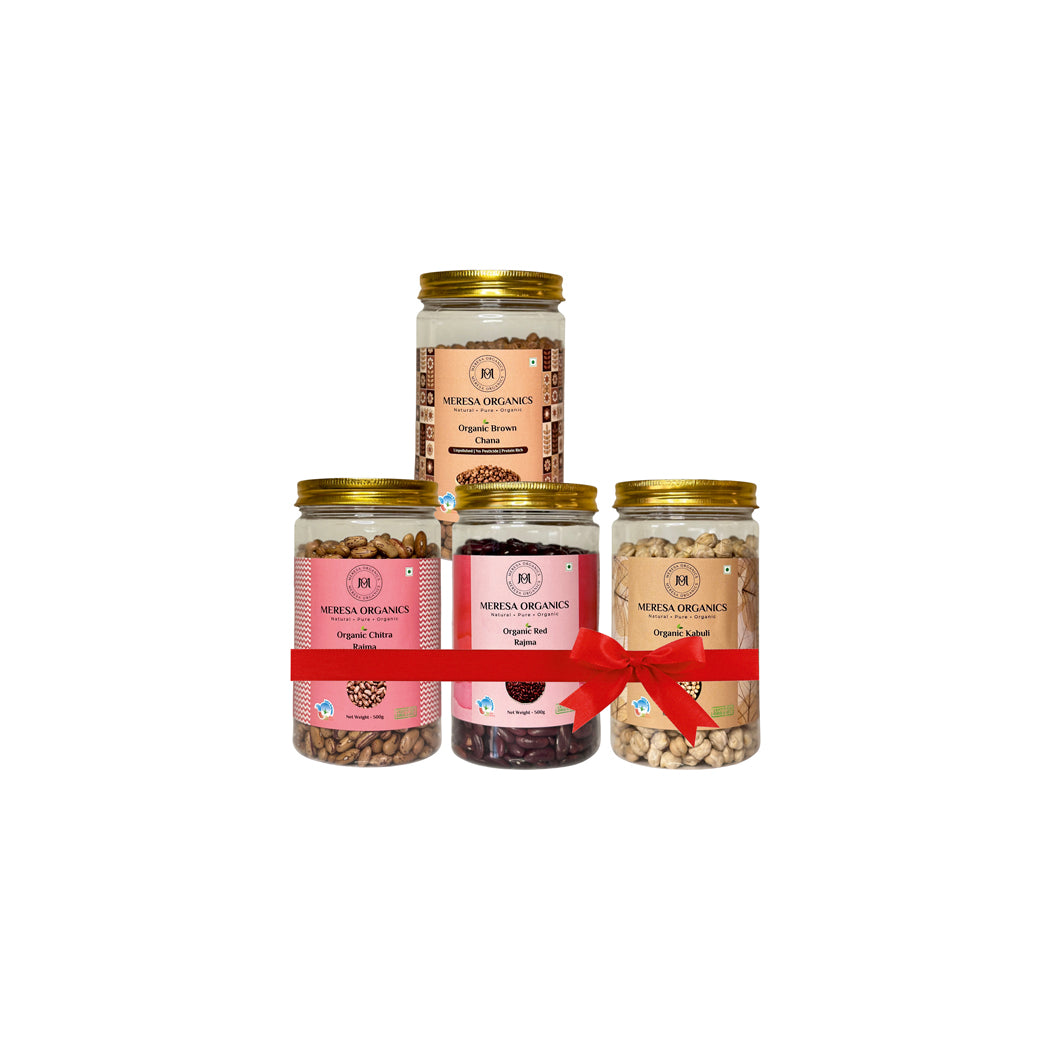 Organic Rajma Chitra 500 Gram, Organic Kabuli Chana 500 Gram, Organic Red Rajma 500 Gram, Organic Brown Chana 500 gram